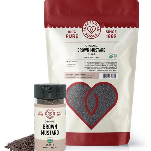 pure indian foods mustard seed brown certified organic 169044