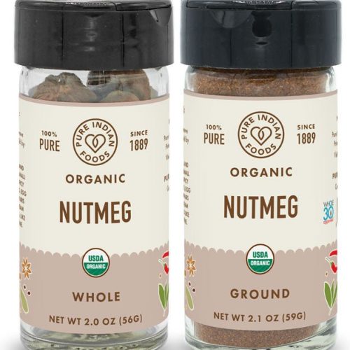 pure indian foods nutmeg certified organic 476238