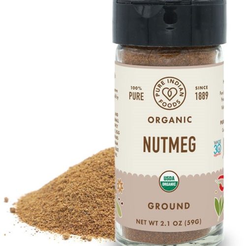 Pure Indian Foods Nutmeg, Certified Organic