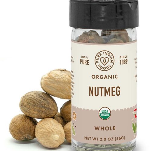 Pure Indian Foods Nutmeg, Certified Organic