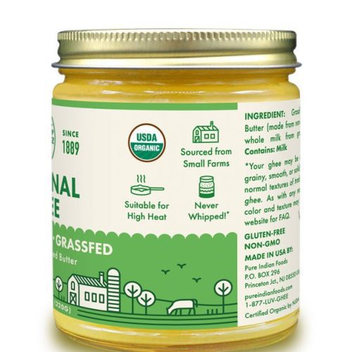 pure indian foods original ghee grassfed certified organic 715109