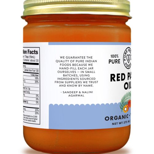 pure indian foods red palm oil certified organic 126 oz 724895