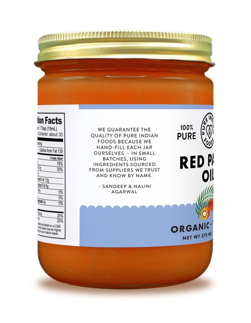 pure indian foods red palm oil certified organic 126 oz 724895