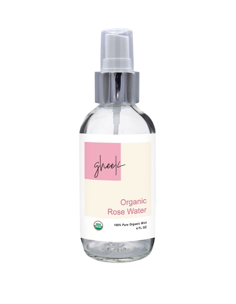 pure indian foods rose water cosmetic certified organic 4 oz 708462