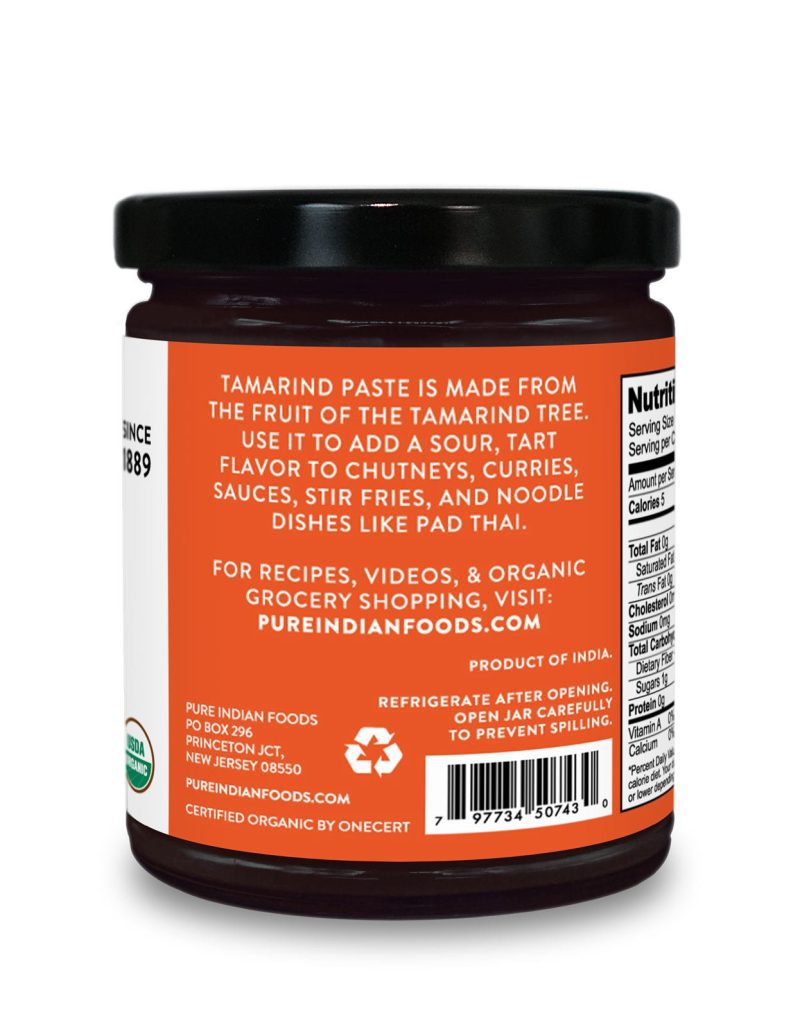 pure indian foods tamarind paste certified organic 11 oz 729070