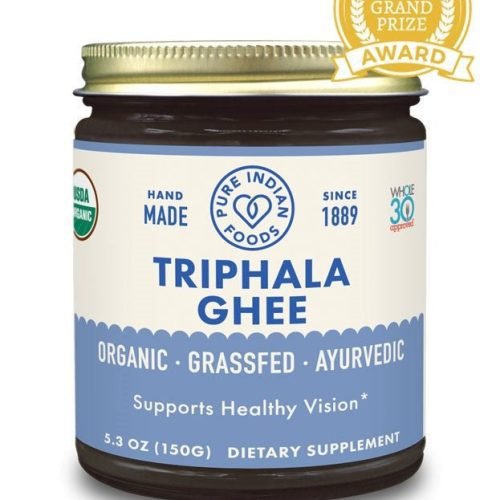 pure indian foods triphala ghee 53 oz certified organic 698997