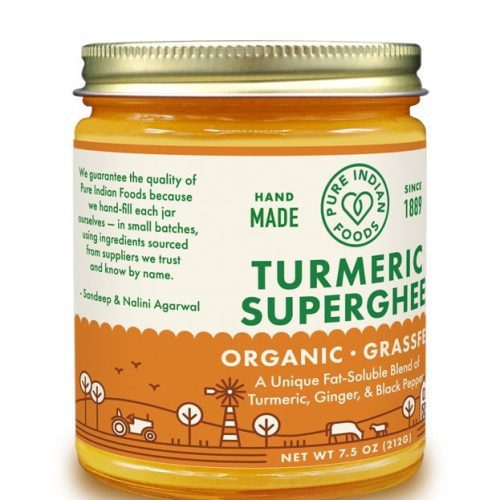 pure indian foods turmeric superghee grassfed certified organic 75 oz 461527