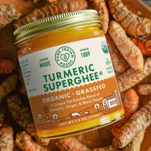 pure indian foods turmeric superghee grassfed certified organic 75 oz 499590