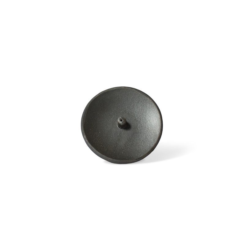 raw black clay incense holder