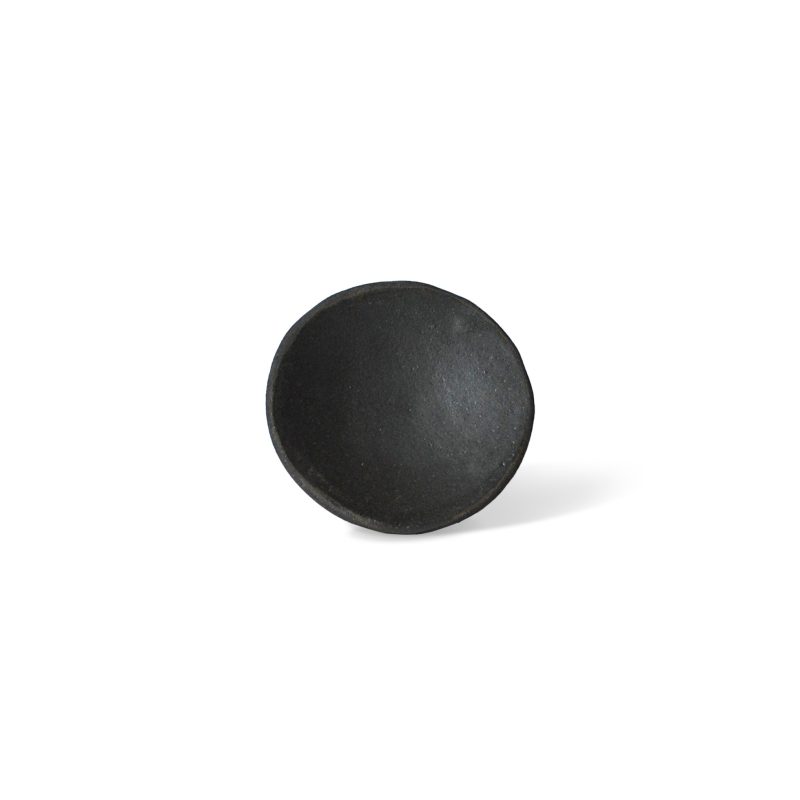 raw black clay plate for incense