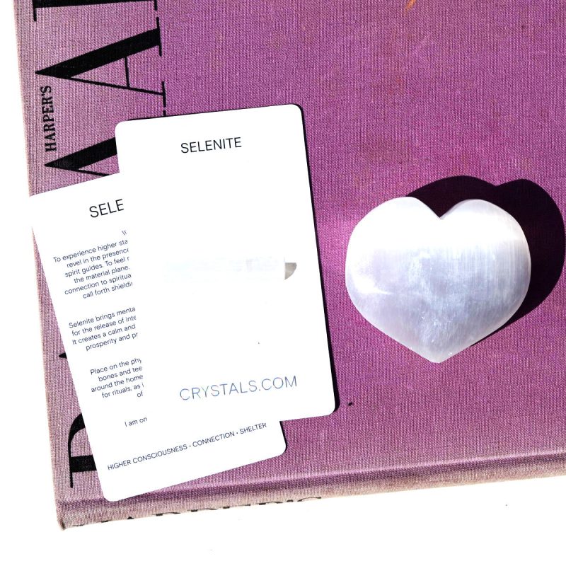 selenite heart 2.5in 1