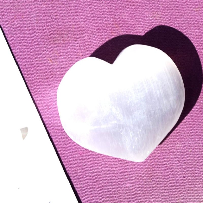 selenite heart 2.5in 3