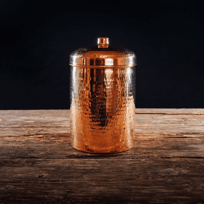 sertodo copper kitchen canisters large set 2 pieces 496433