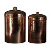 Sertodo Copper Kitchen Canisters - Large Set, 2 Pieces