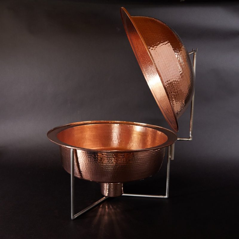 sertodo copper round dome chafers 388464