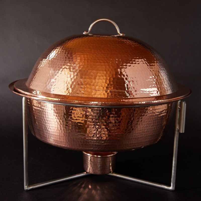 Sertodo Copper Round Dome Chafers