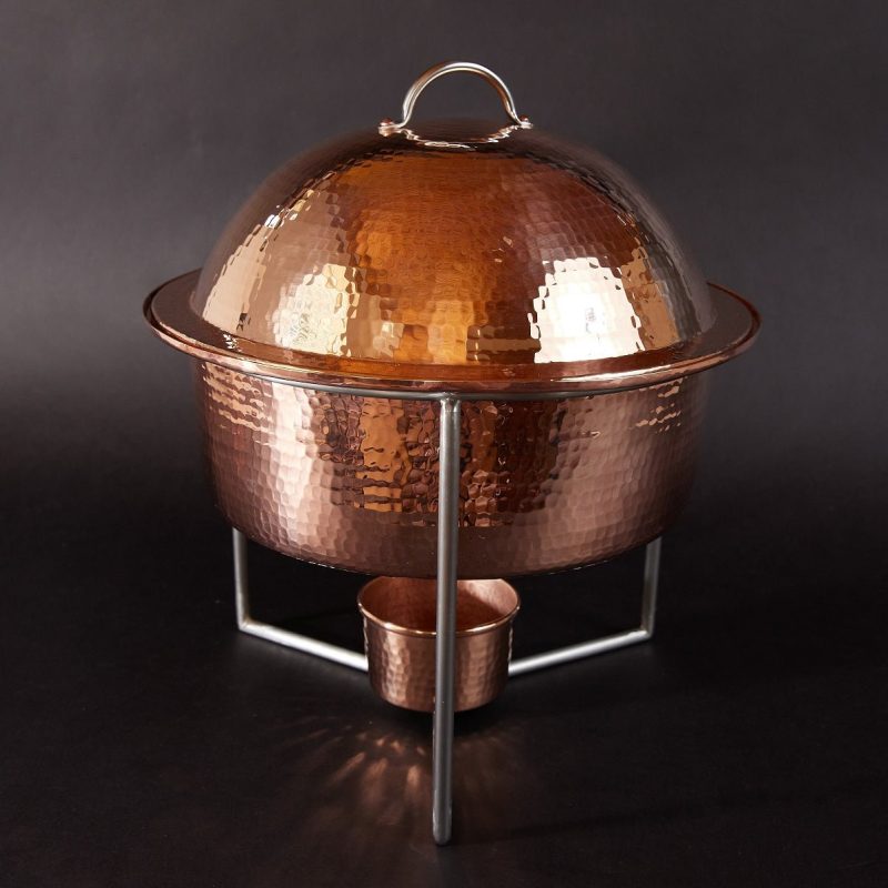 sertodo copper round dome chafers 789968