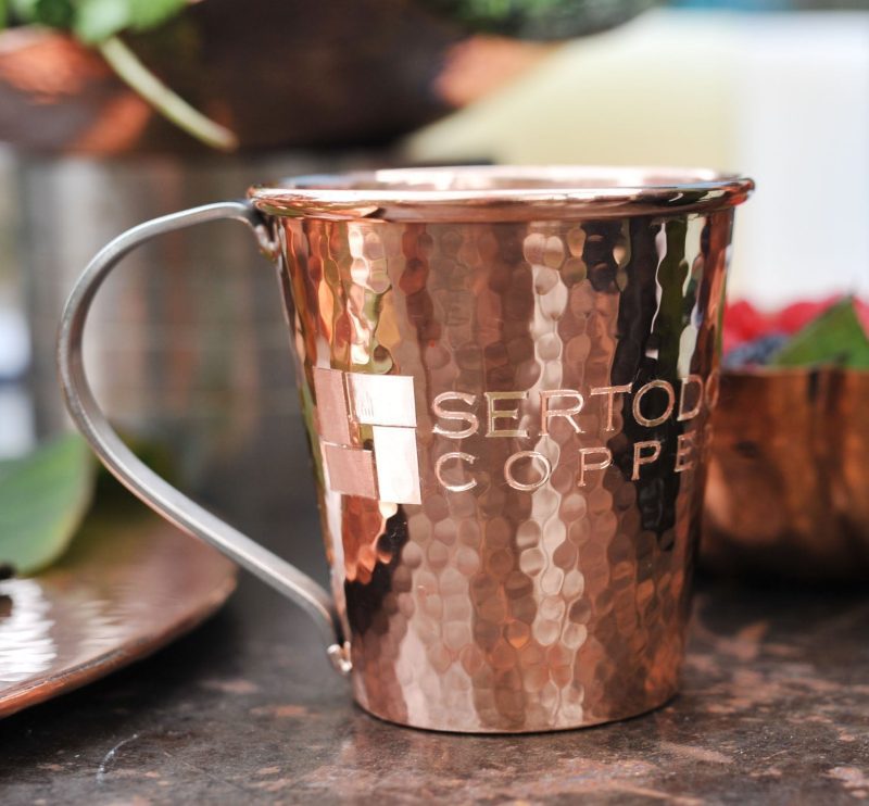 sertodo pure copper mule mug stainless steel handle 18 oz 974931