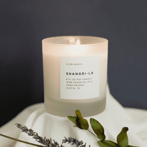 shangri la candle 8oz slow north