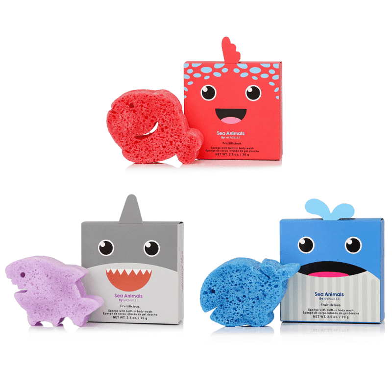 spongelle sea animals assorted pack 797522