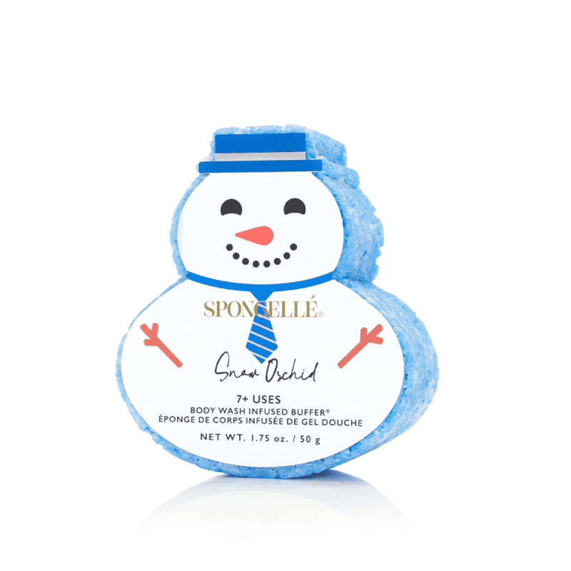 spongelle snow orchid holiday snowman 777053