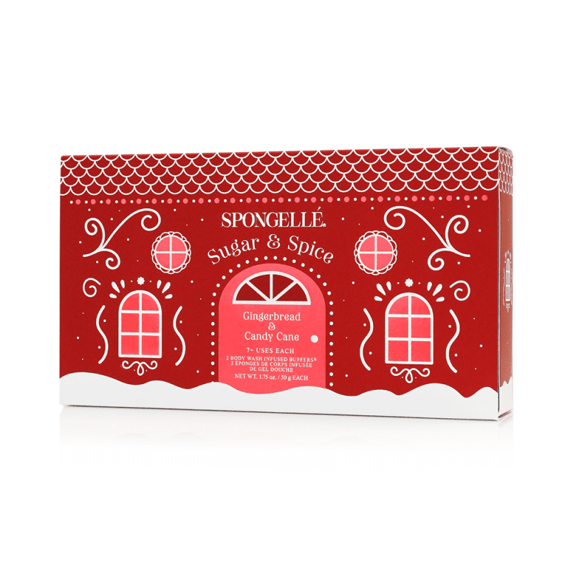 spongelle sugar spice holiday gingerbread gift set 366825