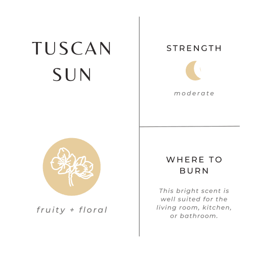 tuscan sun scent graphic