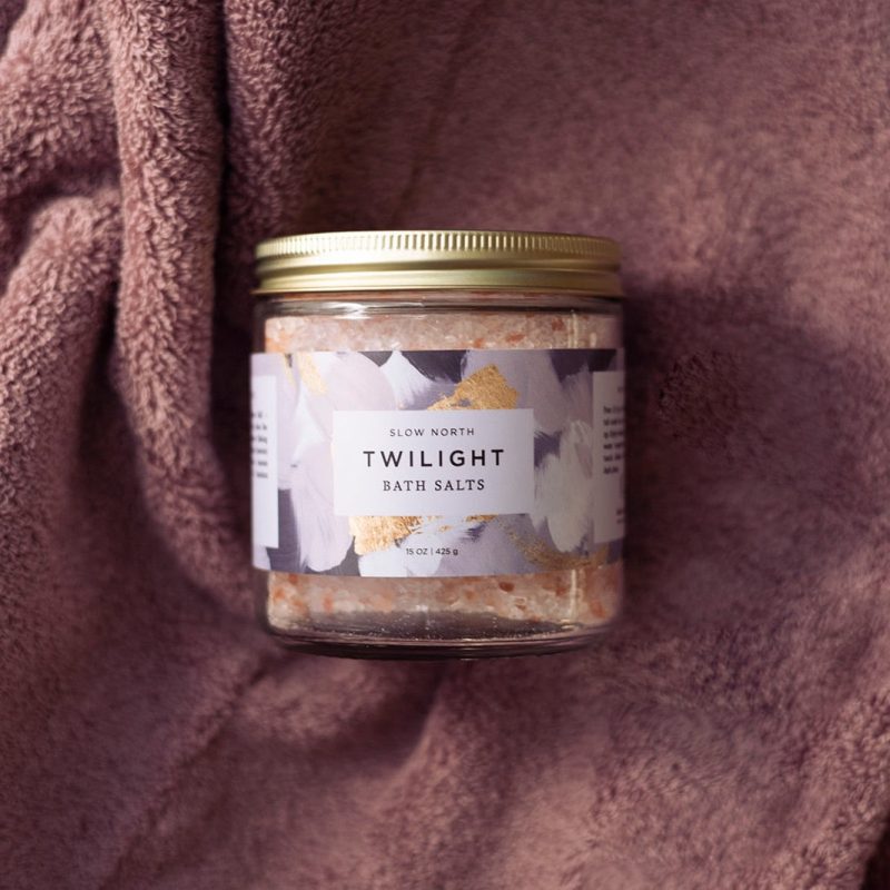 twilight bath salt jar slow north 5