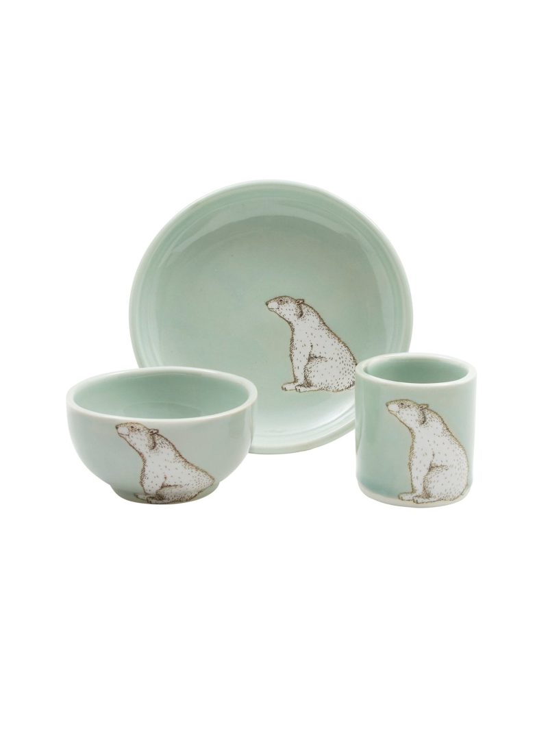 weston table polar bear ceramic dish set 444171