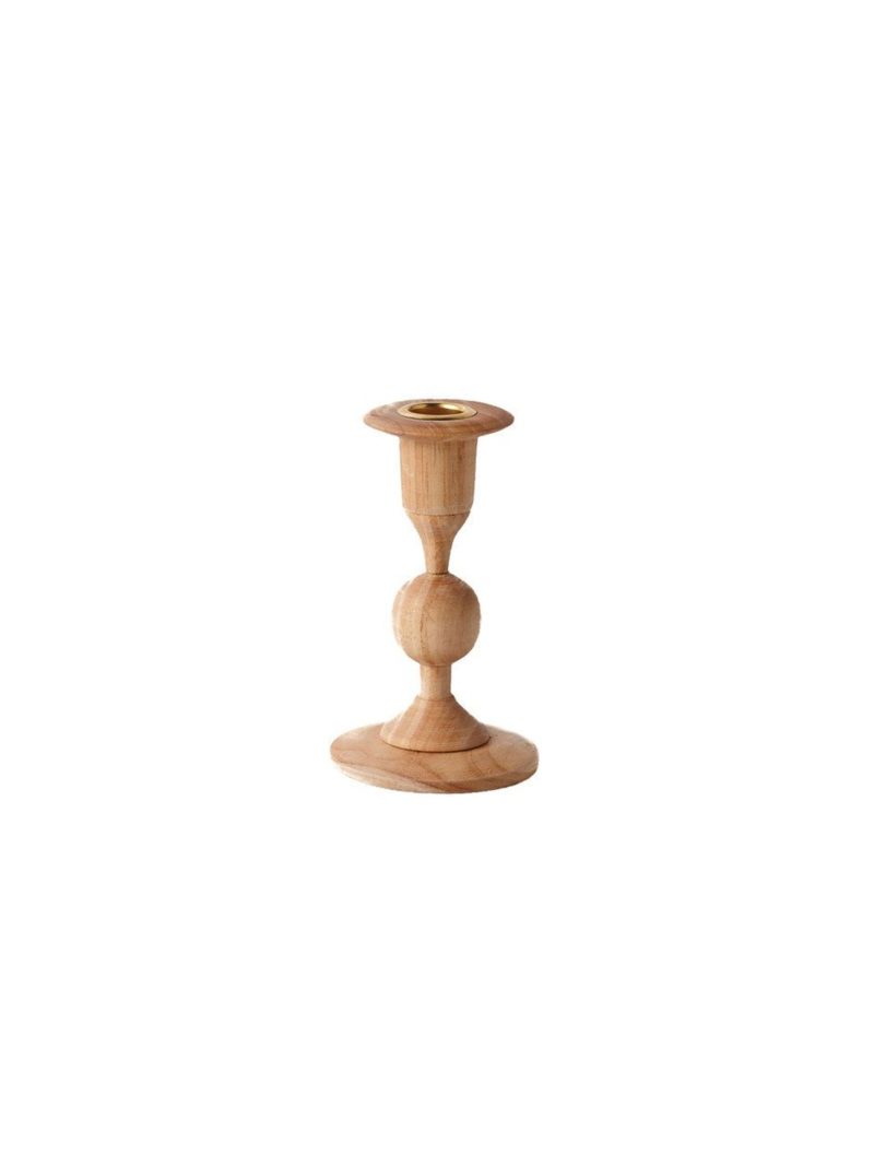 Weston Table Sir|Madam Georgian Plantation Hardwood Candlestick