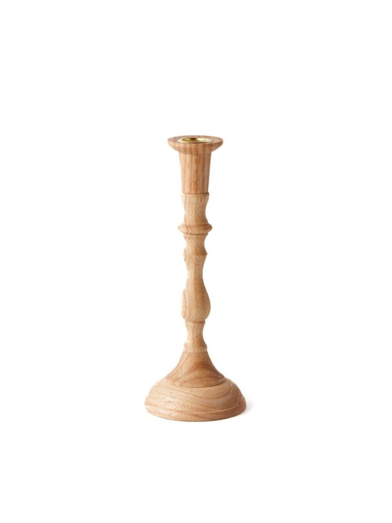 Weston Table Sir|Madam Georgian Plantation Hardwood Candlestick