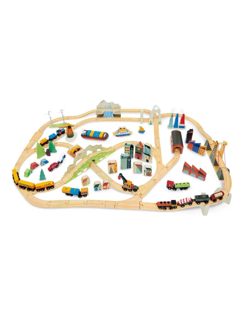 weston table tender leaf toys mountain view train set 801477