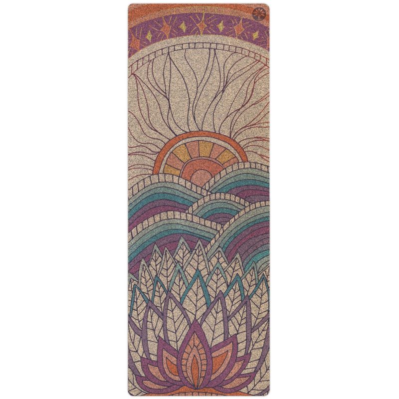 yoloha yoga mountain magic unity cork yoga mat 500170